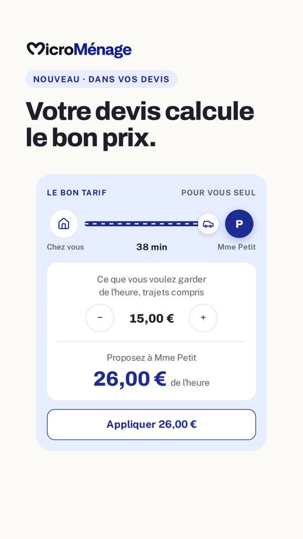 Le bon tarif en vidéo : la route se dessine de chez vous au client et le prix passe au bon tarif